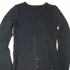 alice auaa knit distressed cardigan